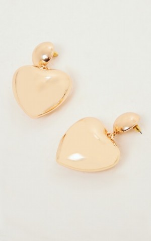 Bijuterii Pretty Little Thing 3D Heart Statement Aurii | GWAE93501