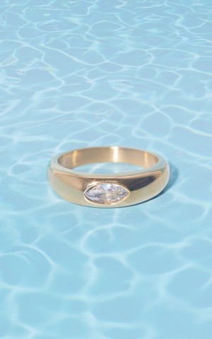 Bijuterii Pretty Little Thing Apa Resistant Pave Aurii | DMGL72410