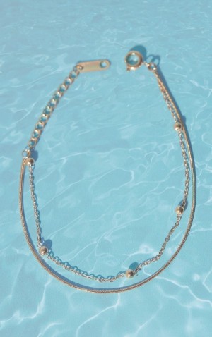 Bijuterii Pretty Little Thing Apa Resistant Snake Chain Layeredcelet Aurii | IXHV13795