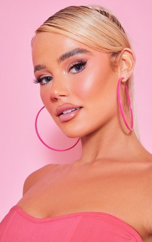 Bijuterii Pretty Little Thing Hot Matt Hoop Multipack Roz | PNFD58360