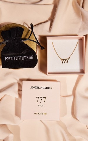Bijuterii Pretty Little Thing Real Plated 777 Angel Number Aurii | ECTI10869