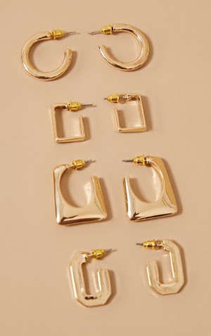 Bijuterii Pretty Little Thing Rectangular Simple Multipack Aurii | KUNP31796