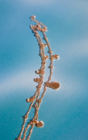 Bijuterii Pretty Little Thing Shell Charm Beaded LayeAnklet Aurii | VZDJ70985
