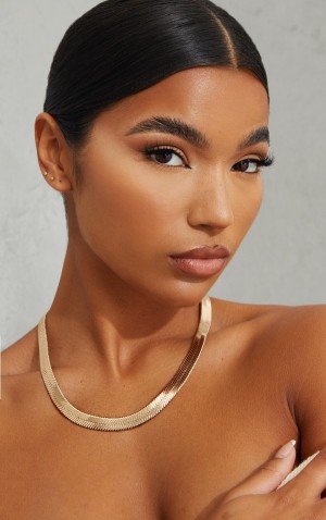 Bijuterii Pretty Little Thing Thick Snake Chain Aurii | VAZK89145