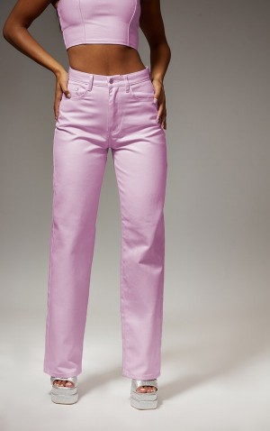 Blugi Pretty Little Thing Lilaced Largi Leg Violet | PDFR23576