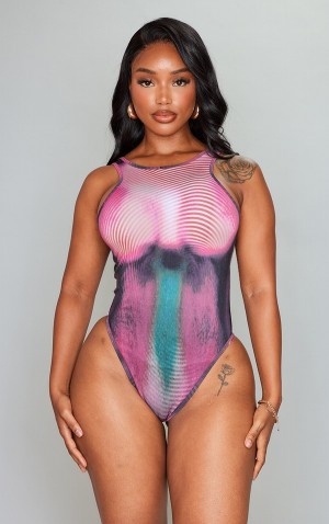 Body-uri Pretty Little Thing Shape Body Print Roz | VRPT65712