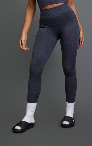 Colanti Pretty Little Thing Charcoal Sport Seamless Ruched Bum Gri | YQDI28659