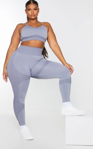 Colanti Pretty Little Thing Plus Charcoal Seamless 2 Tone Contour Gri | CEFJ38476
