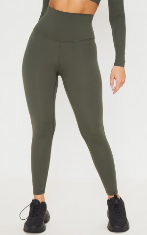 Colanti Pretty Little Thing Sculpt Super High Talie Gym Kaki | QATB01493
