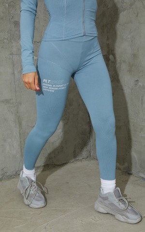 Colanti Pretty Little Thing Steel Stitch Detail Gym Gri | XNKF07652