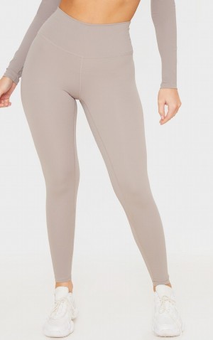 Colanti Pretty Little Thing Taupe Sculpt High Talie Gym Gri Maro | HFIG34108