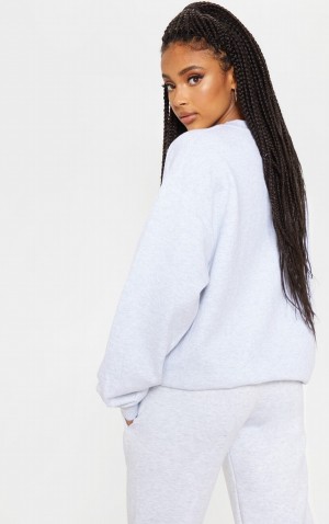 Hanorace Pretty Little Thing Ash Oversized Basic Gri | WPAU45108