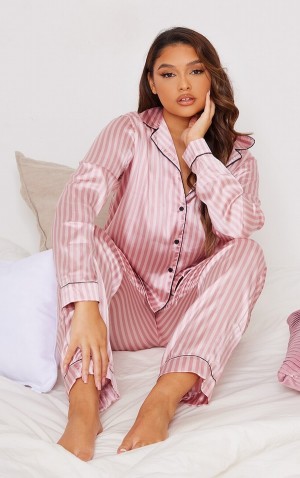 Lenjerie Pretty Little Thing Plus Baby Long In Dungi Satin PJ Roz | OMCG08217