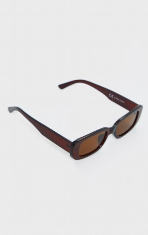 Ochelari de Soare Pretty Little Thing Grosolan Square Frame Negrii | VBHP06941
