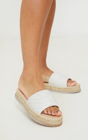 Sandale Pretty Little Thing Quiltedform Espadrile Albi | SEHU95418