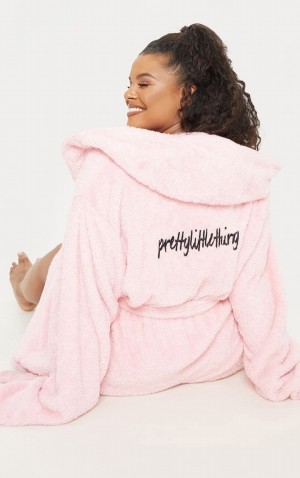 Îmbrăcăminte De Dormit Pretty Little Thing Plus Fluffy Bath Robe Roz | BFQR10946