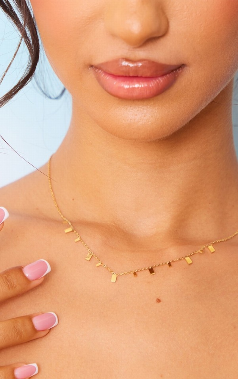 Bijuterii Pretty Little Thing Apa Resistant Delicate Charm Aurii | FYET47093