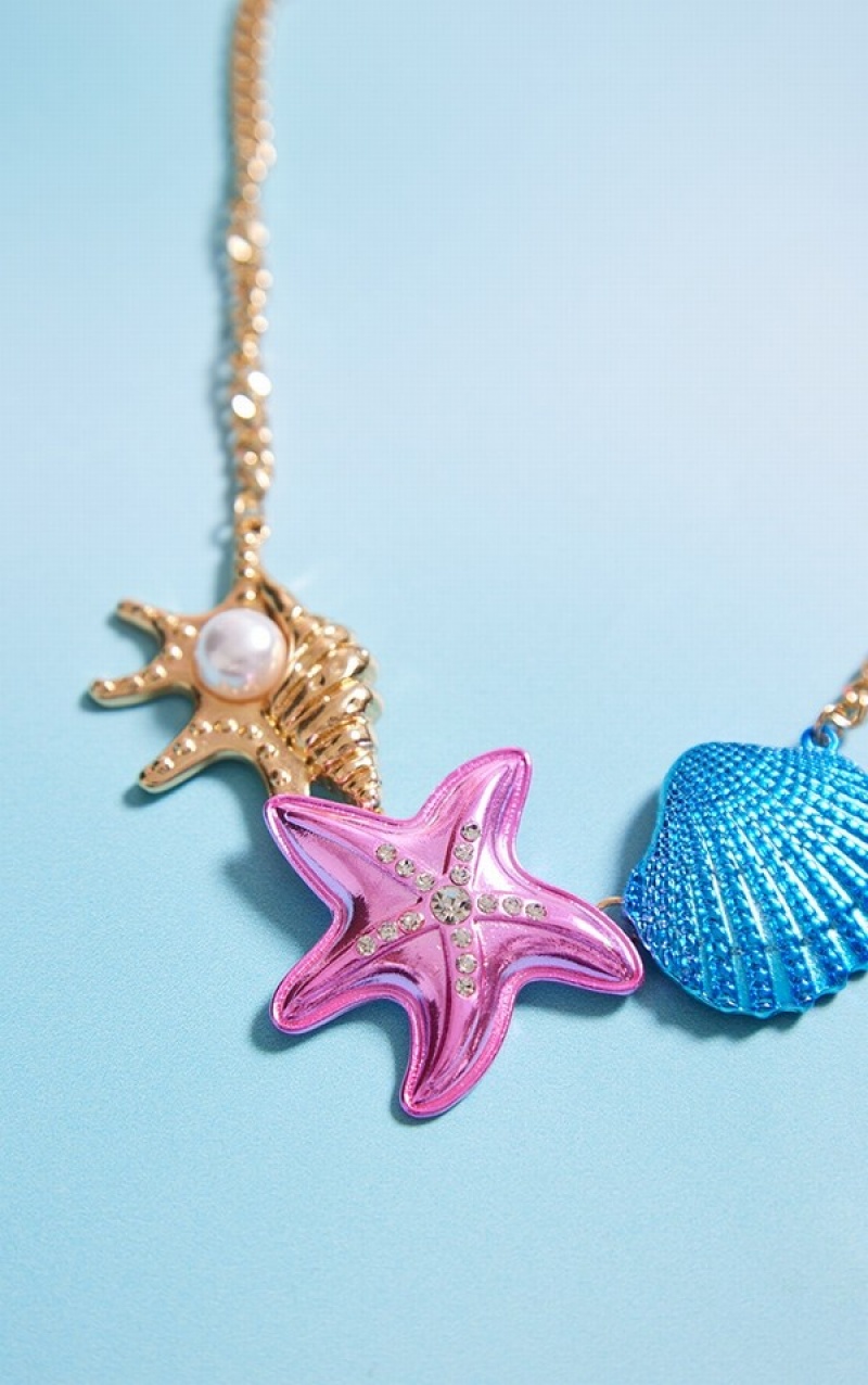 Bijuterii Pretty Little Thing Multi Charm Sea Shell Colorati | DHPX30869