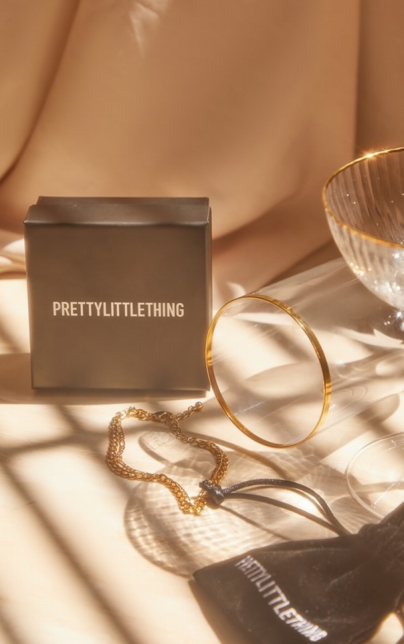 Bijuterii Pretty Little Thing Real Plated Double Chaincelet Aurii | GPLY87169