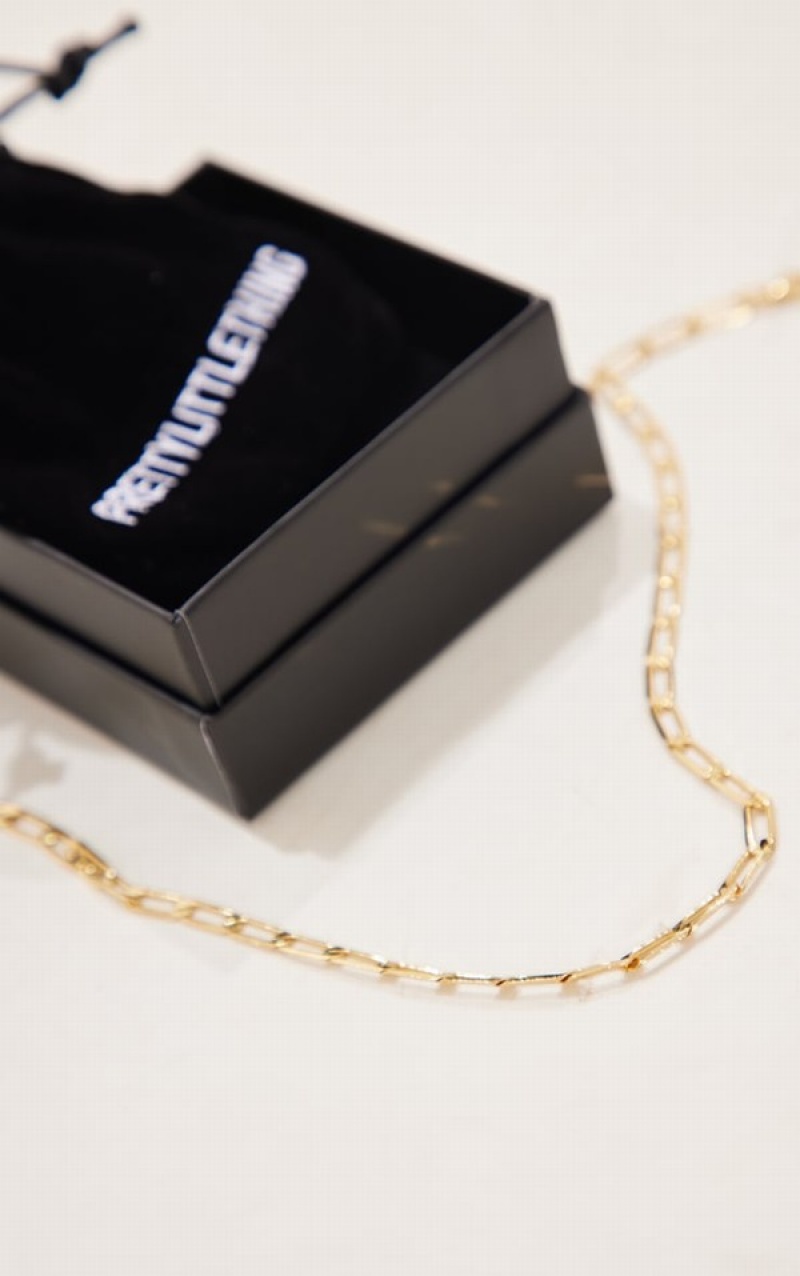 Bijuterii Pretty Little Thing Real Plated Long Link Aurii | NXJR52319