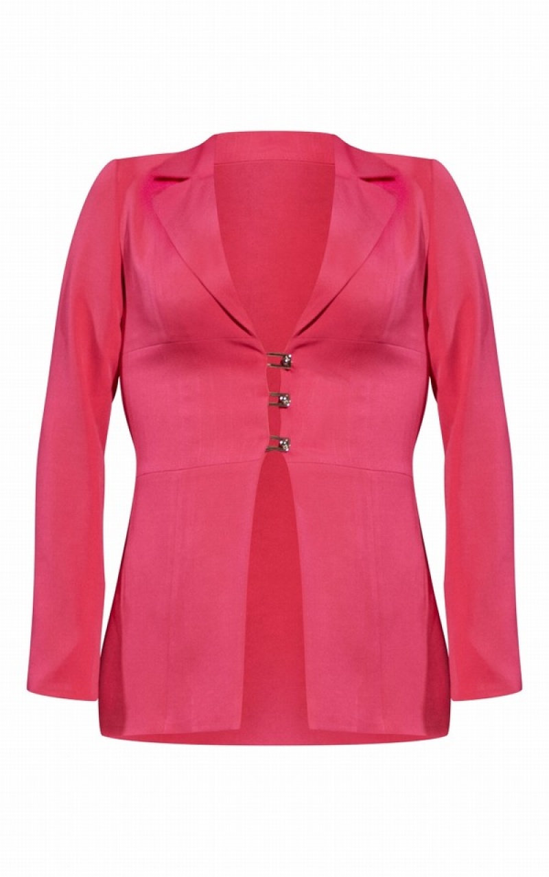 Blazere Pretty Little Thing Bubblegum Fitted Dantela Up Back Roz | PUID95078