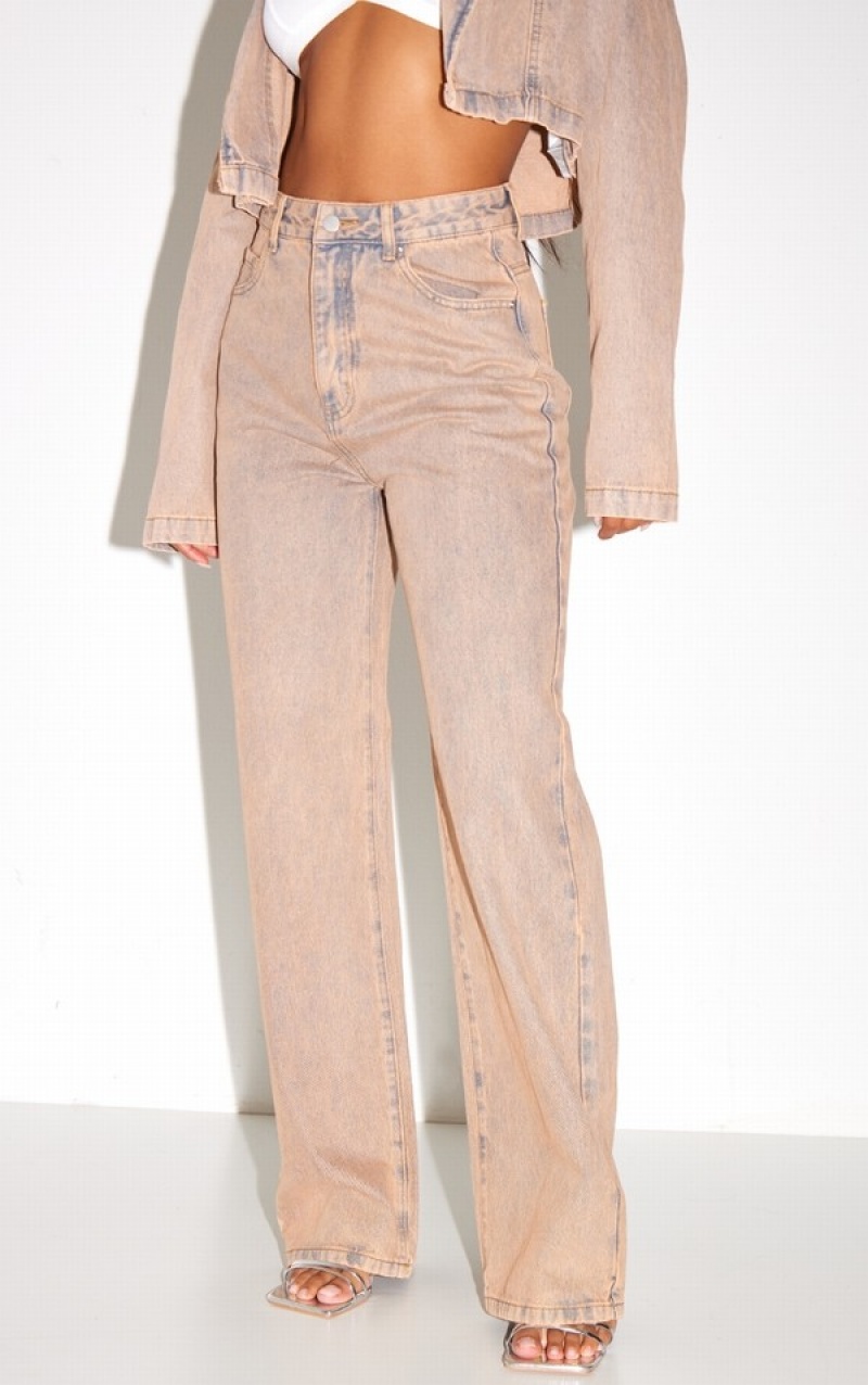 Blugi Pretty Little Thing Washed Slouchy Boyfriend Maro | XCES90483