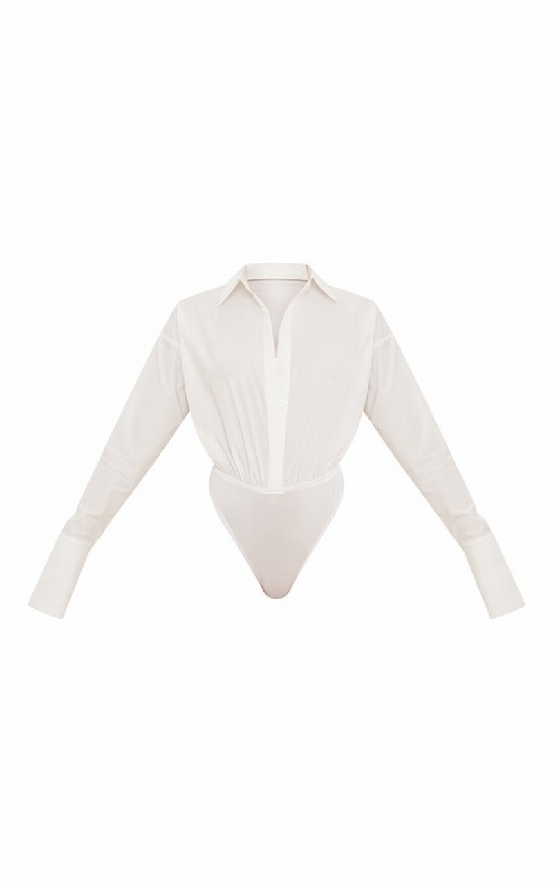Body-uri Pretty Little Thing Oversized Albi | XFYZ41976