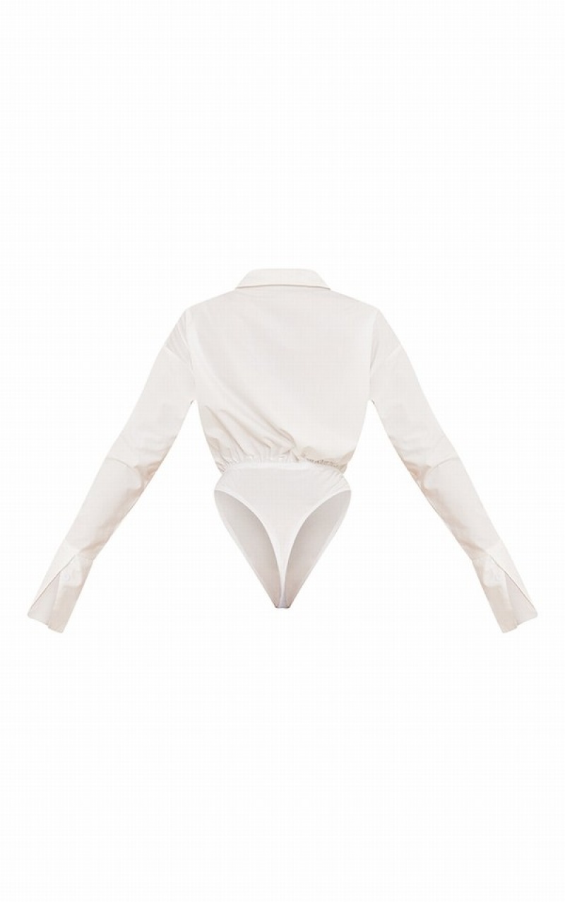 Body-uri Pretty Little Thing Oversized Albi | XFYZ41976