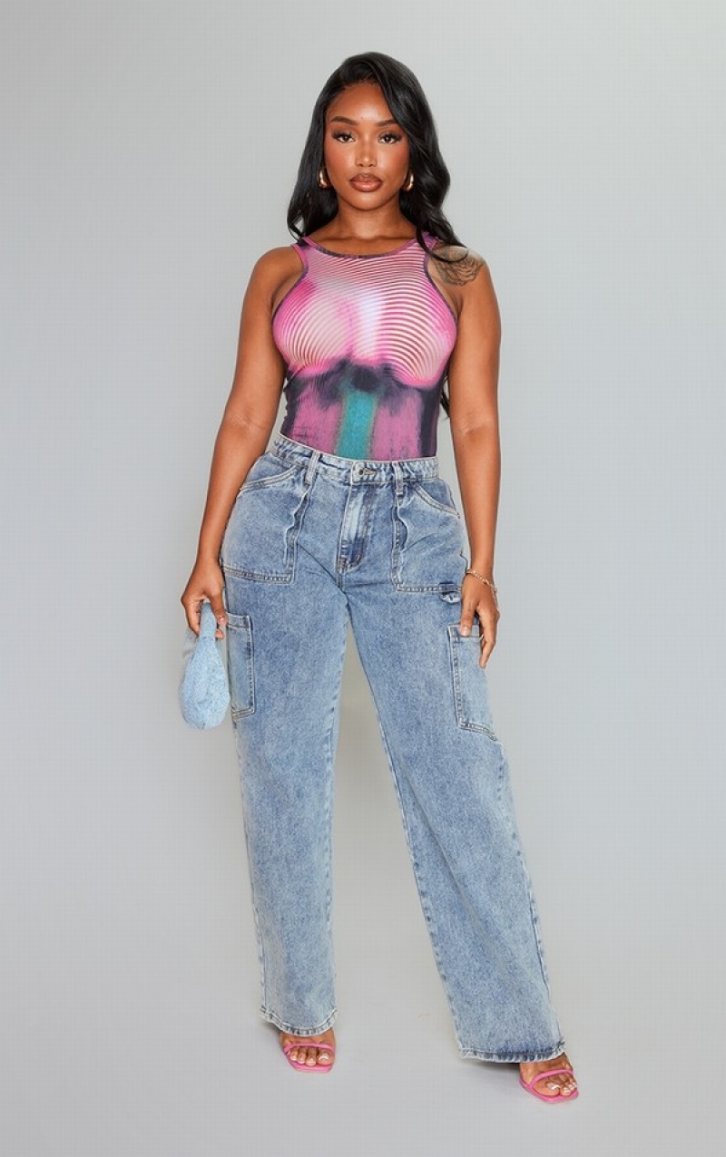 Body-uri Pretty Little Thing Shape Body Print Roz | VRPT65712