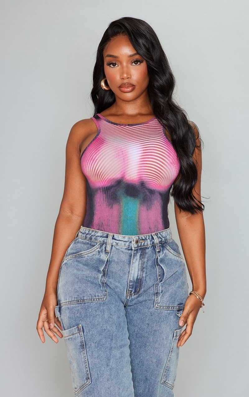 Body-uri Pretty Little Thing Shape Body Print Roz | VRPT65712