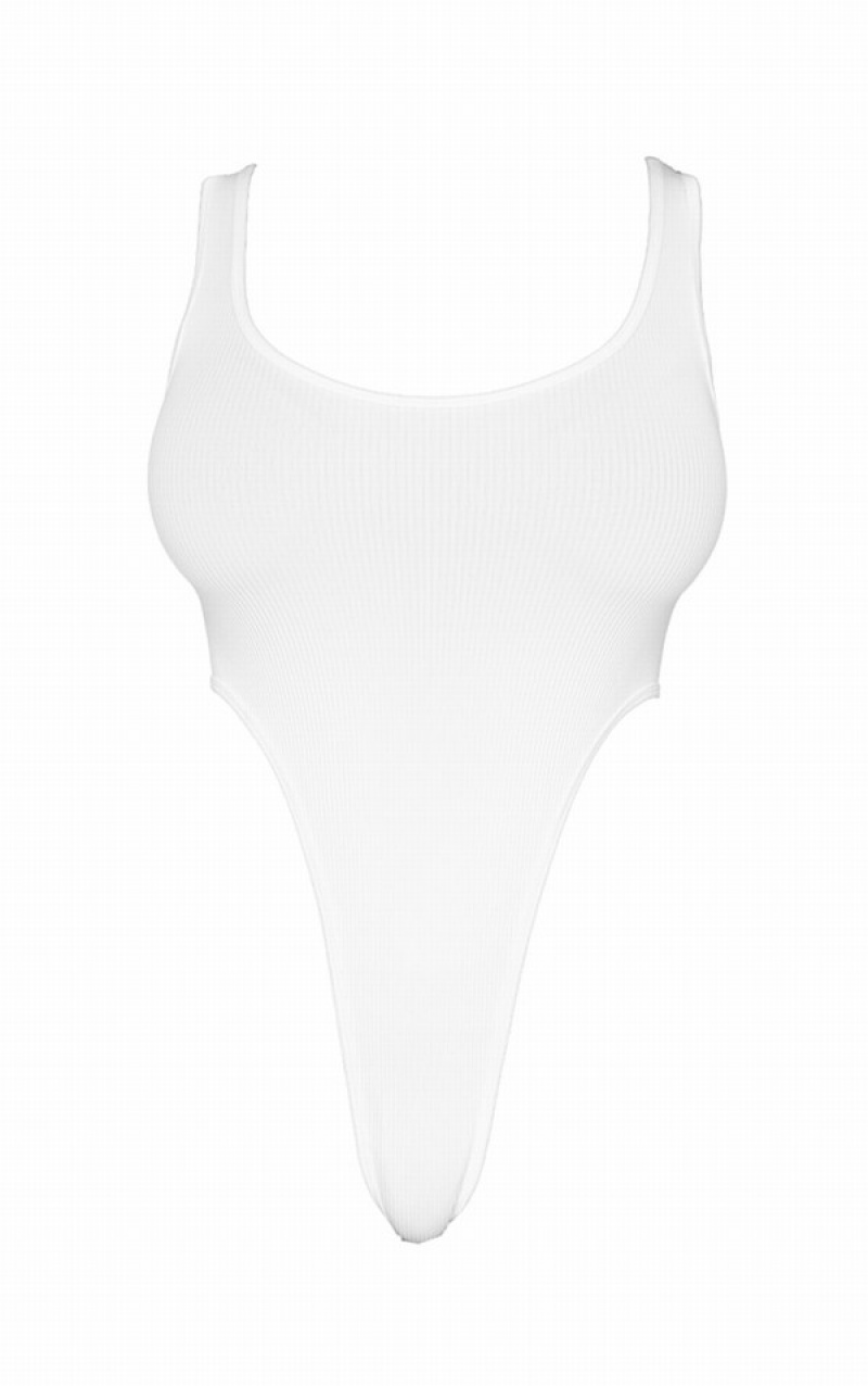 Body-uri Pretty Little Thing Shape StructuSnatched Rib High Rise Albi | ZTIA58710