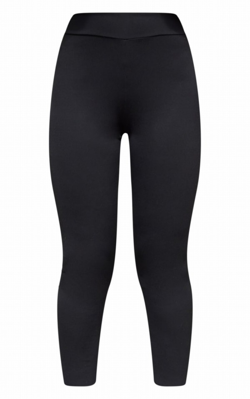 Colanti Pretty Little Thing Brushed Sculpt Ruched Bum High Talie Sport Negrii | MBEC21589