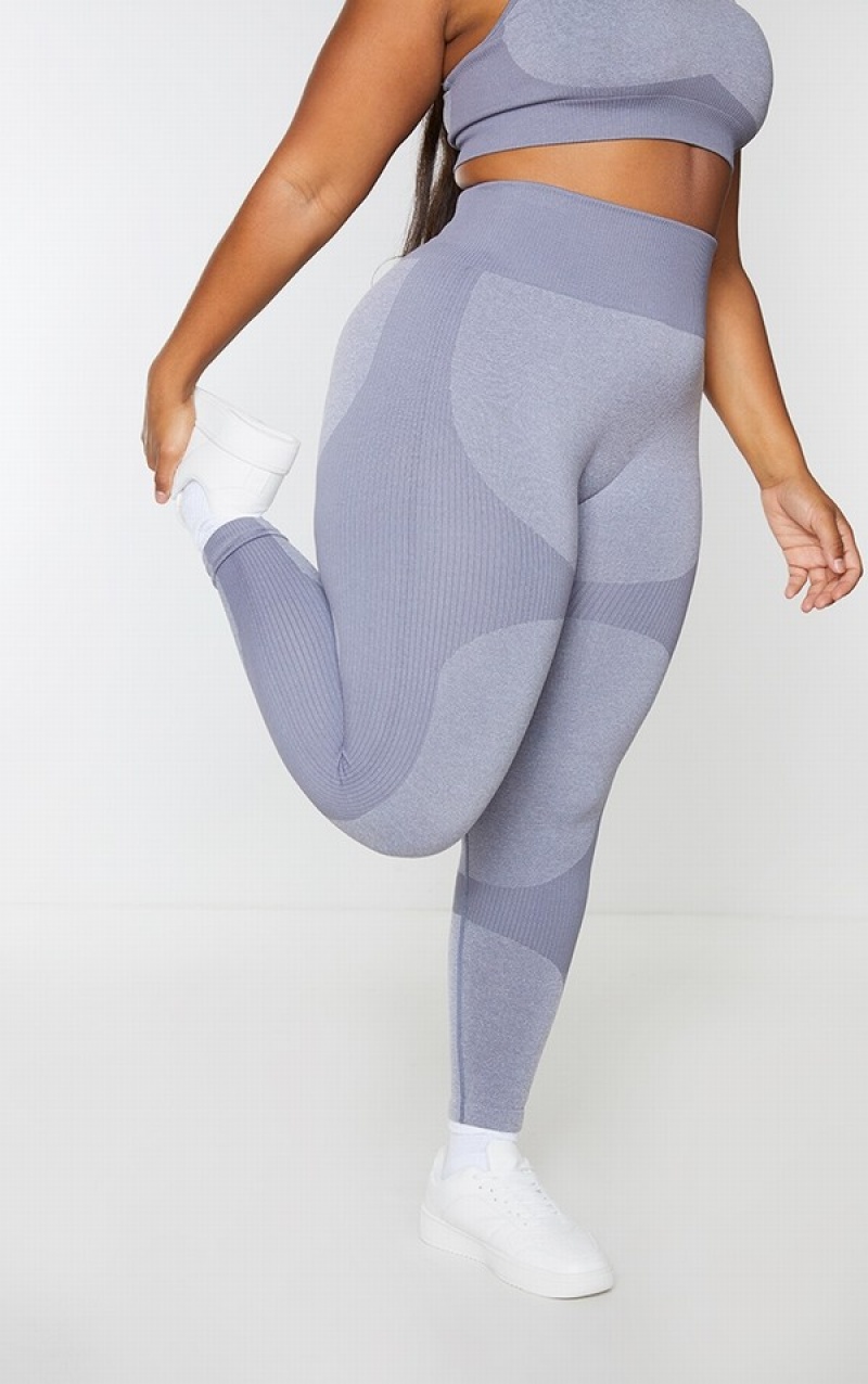 Colanti Pretty Little Thing Plus Charcoal Seamless 2 Tone Contour Gri | CEFJ38476