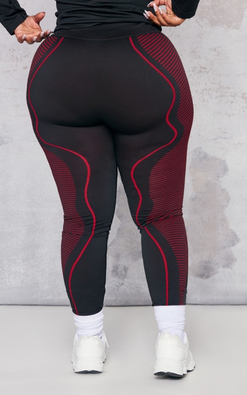 Colanti Pretty Little Thing Plus Line Detail Sports Negrii | SIBM65032