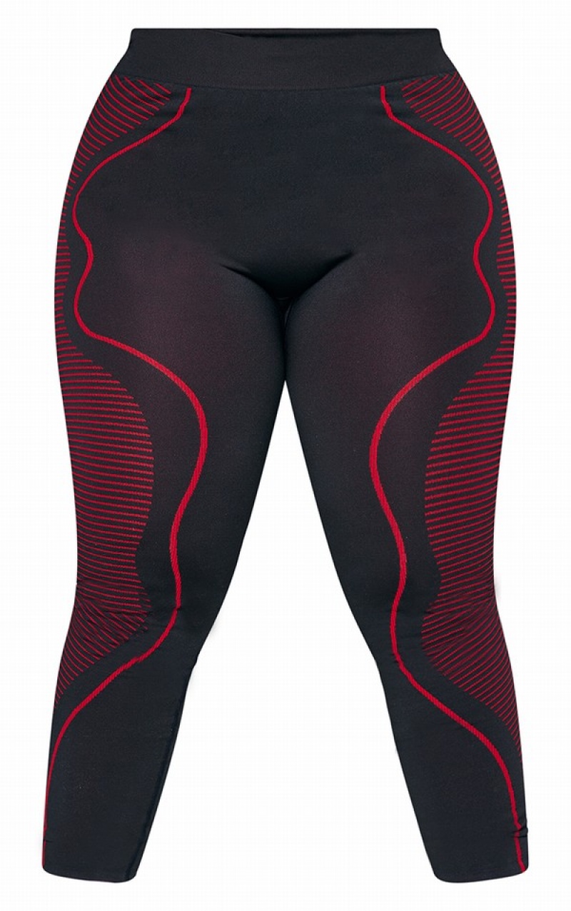 Colanti Pretty Little Thing Plus Line Detail Sports Negrii | SIBM65032