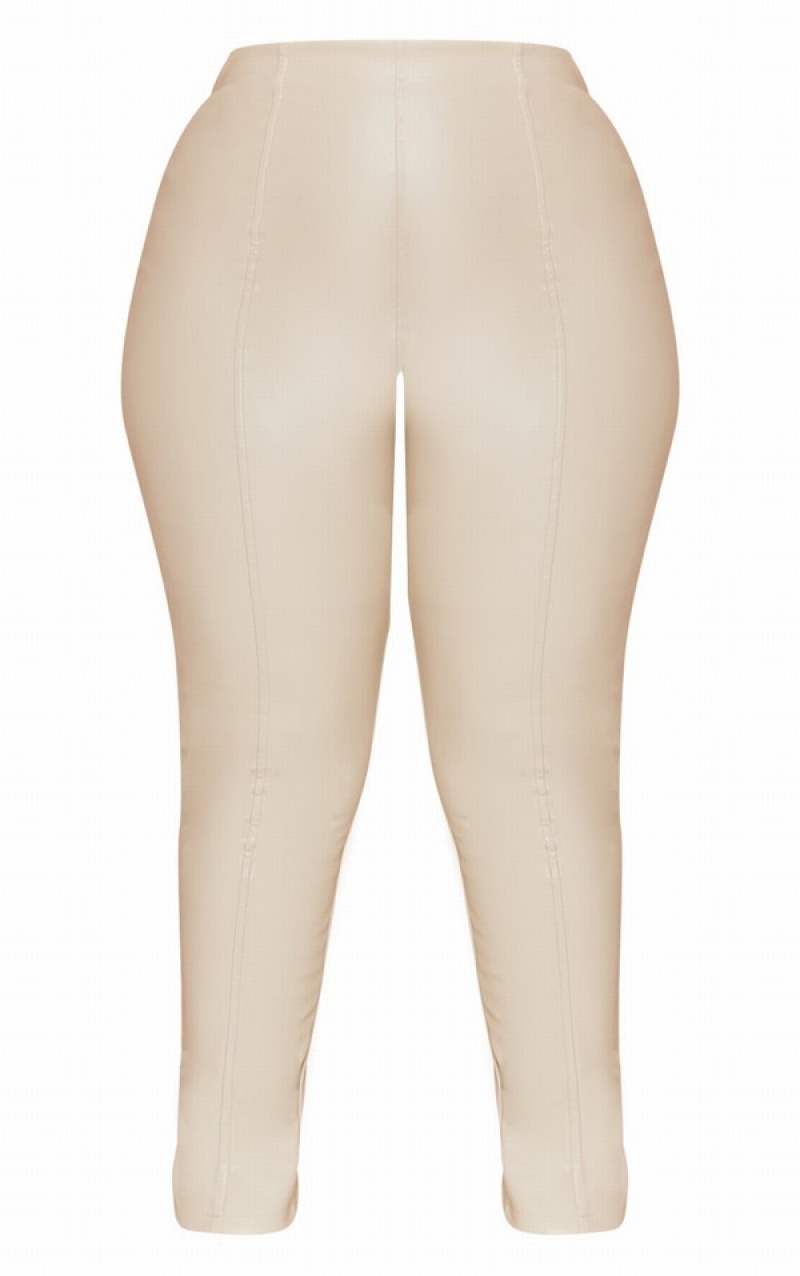 Colanti Pretty Little Thing Plus Stone Faux Piele Stretch Gri | ITJF86140