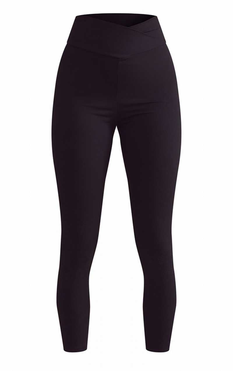 Colanti Pretty Little Thing Sculpt Luxe Ruched Bum Gym Negrii | HUCQ98541