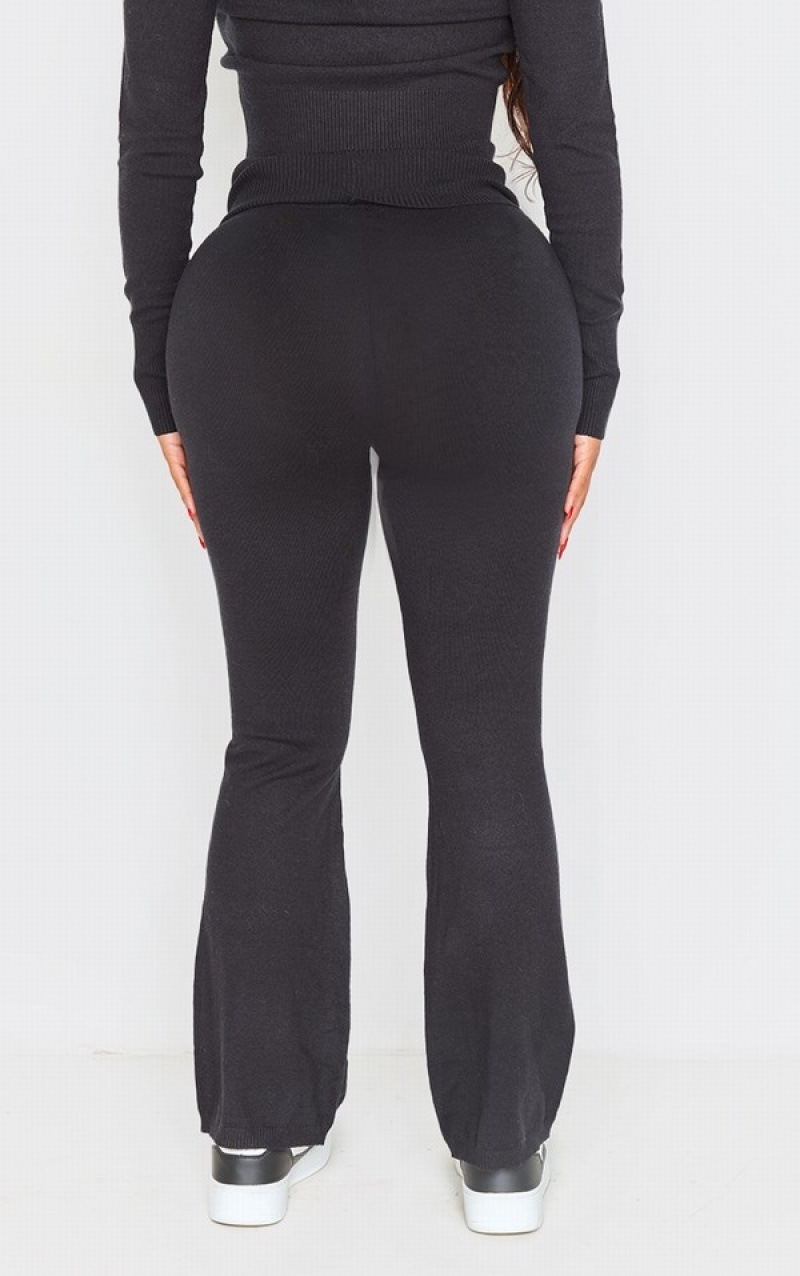 Colanti Pretty Little Thing Shape Knit High Talie Foldover Talie Negrii | XJPV89051