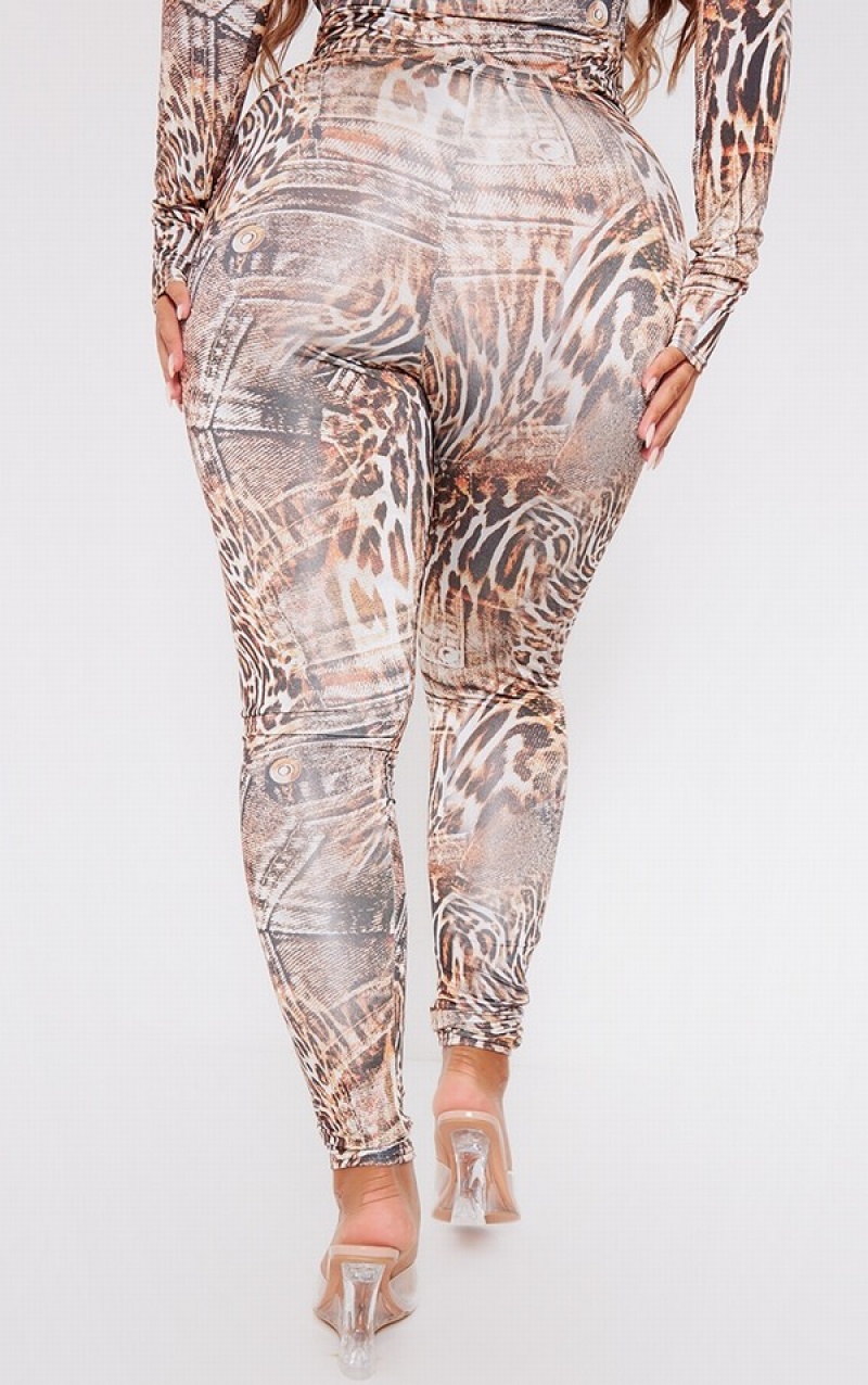 Colanti Pretty Little Thing Shape Leopard Printed Slinky Maro | JEGV30846