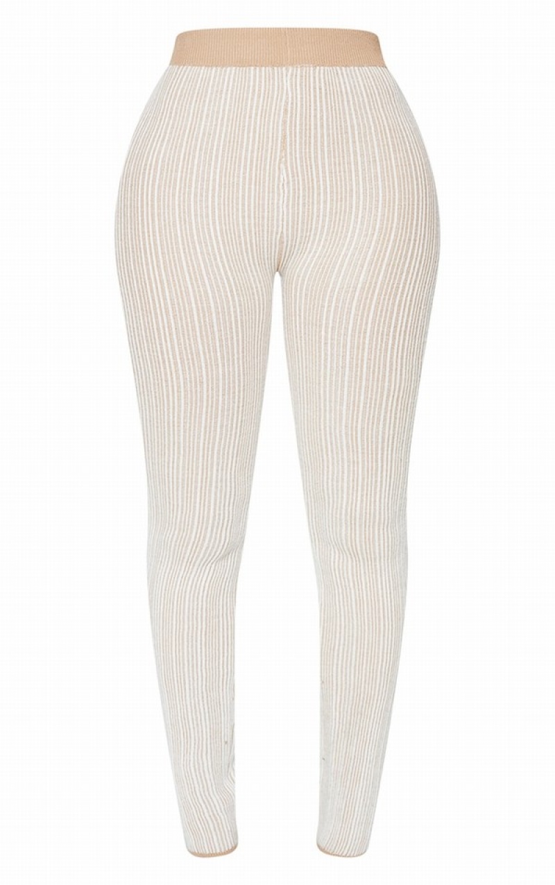 Colanti Pretty Little Thing Shape Stone Contrast Knit Gri | ZLGS31465