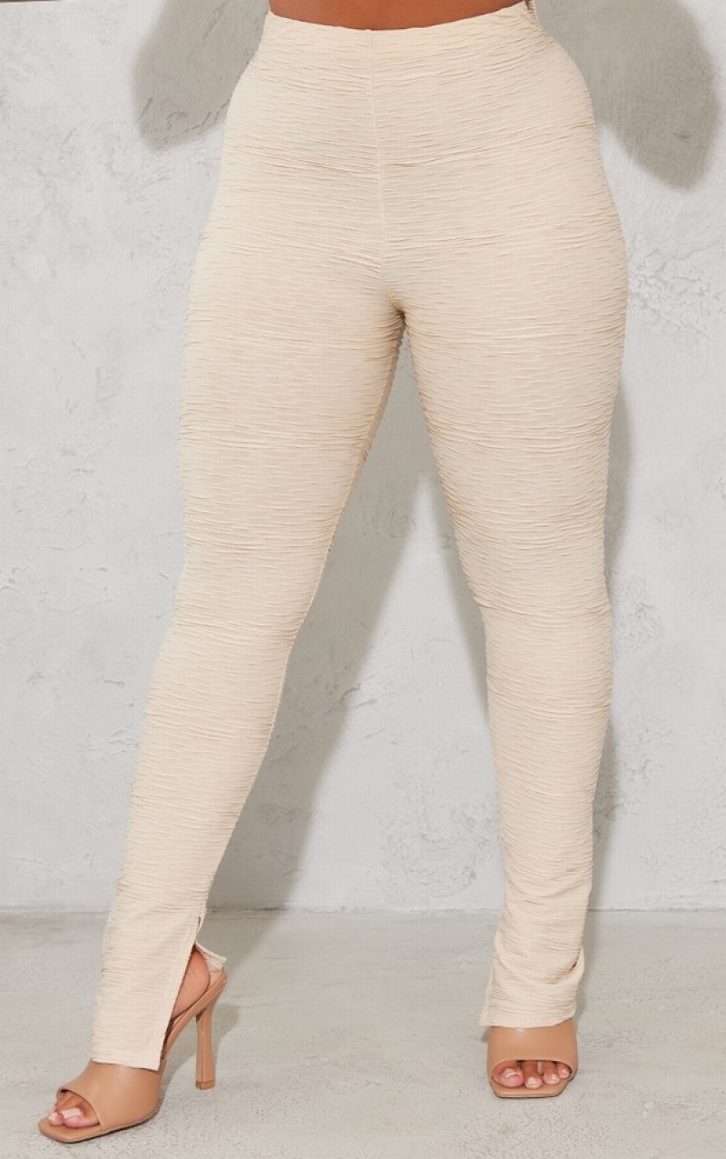 Colanti Pretty Little Thing Shape Stone TextuHigh Talie Split Hem Gri | HPQC36850
