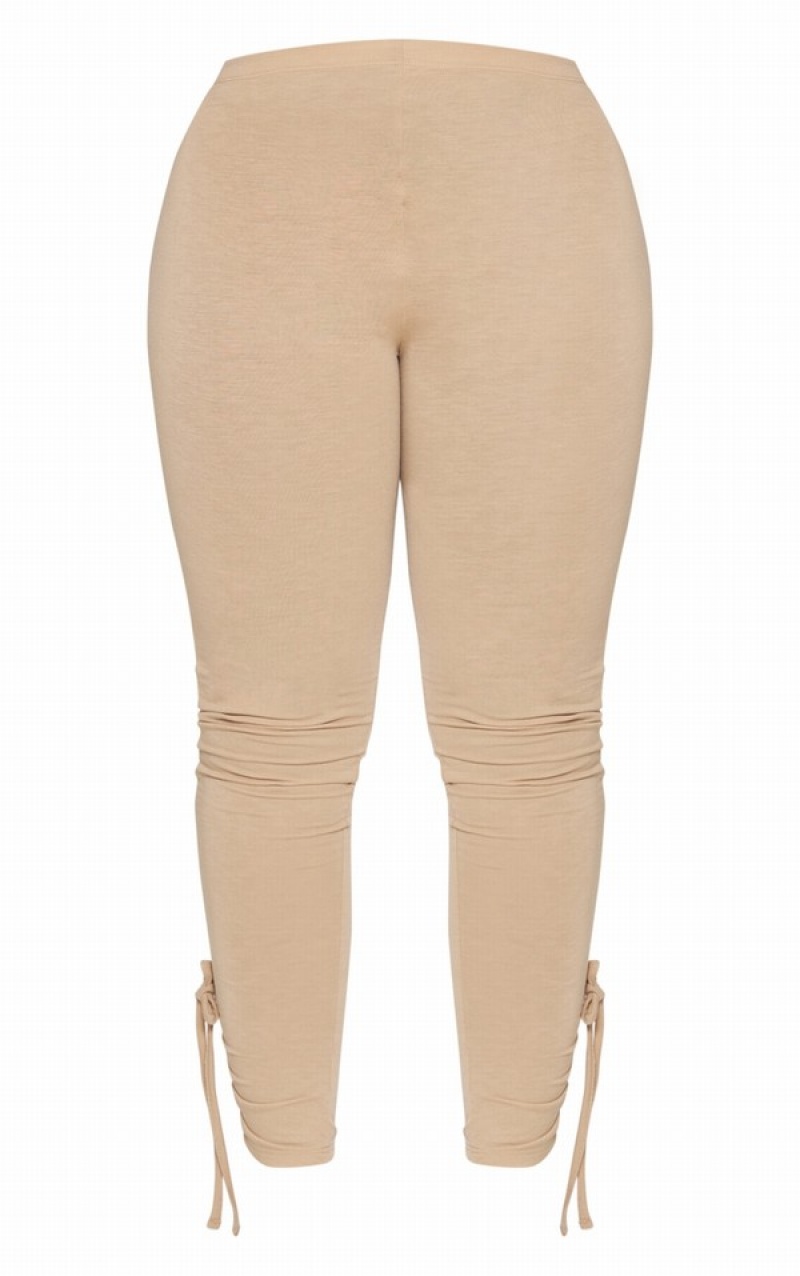 Colanti Pretty Little Thing Shape Taupe Contour Jersey Ruched Cuff Gri Maro | EWKP16395