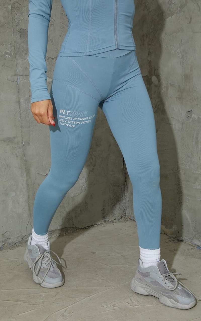 Colanti Pretty Little Thing Steel Stitch Detail Gym Gri | XNKF07652