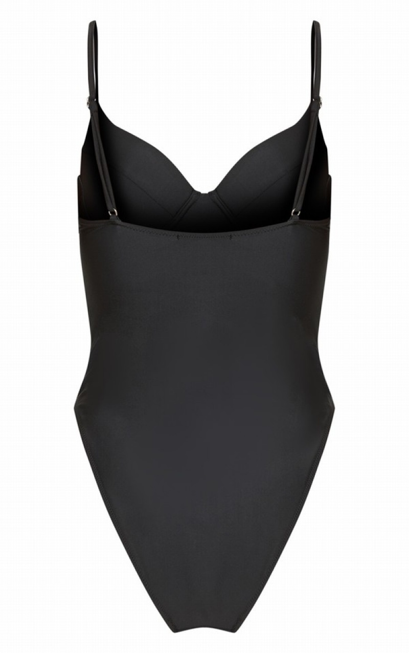 Costume De Baie Pretty Little Thing Basic Cupped Negrii | IYPS12850