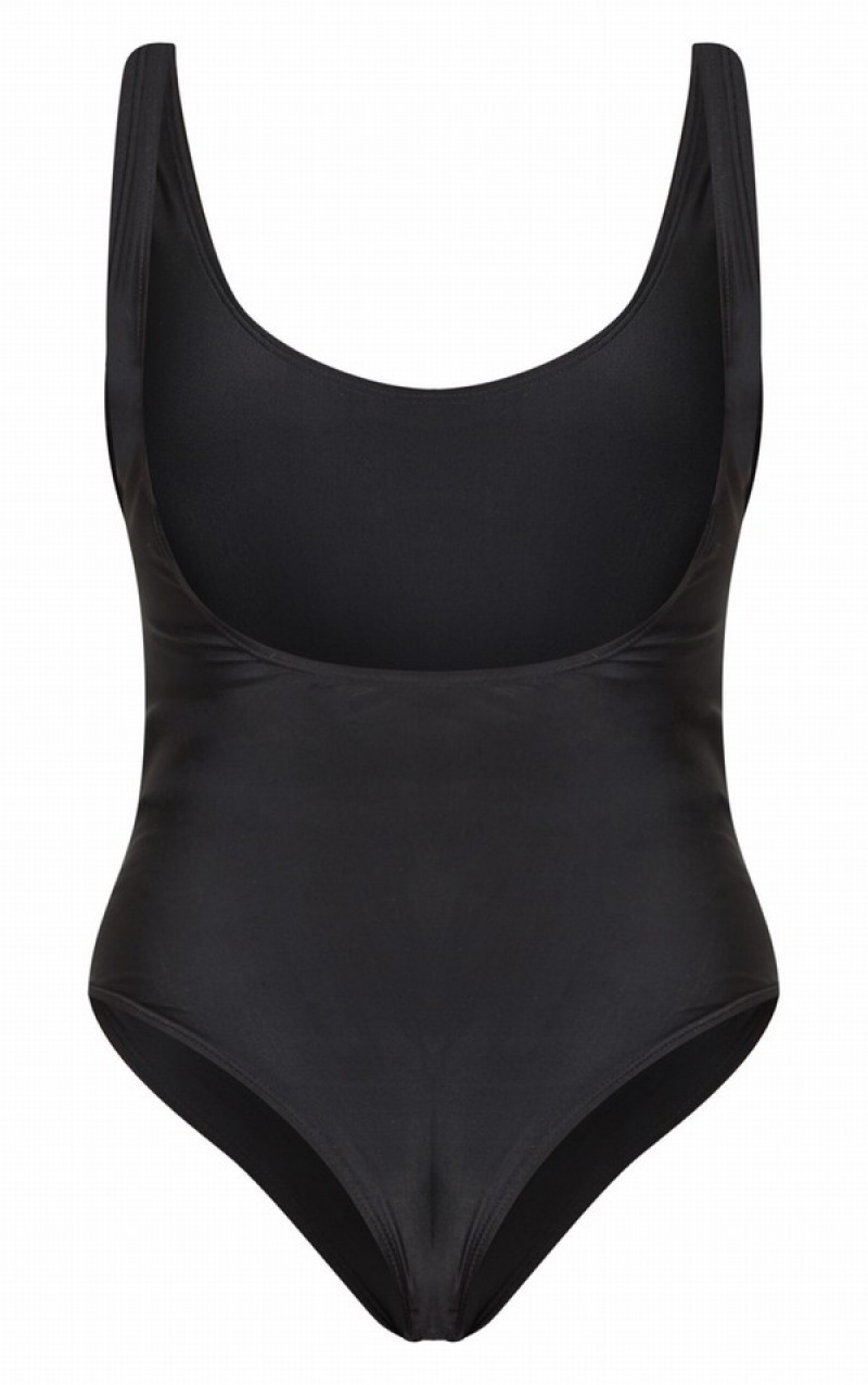 Costume De Baie Pretty Little Thing Basic Scoop Negrii | UOLI19237