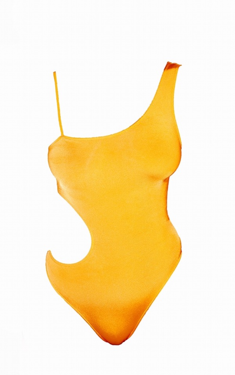 Costume De Baie Pretty Little Thing Hot Seamless Cut Out Portocalii | UVGC25369