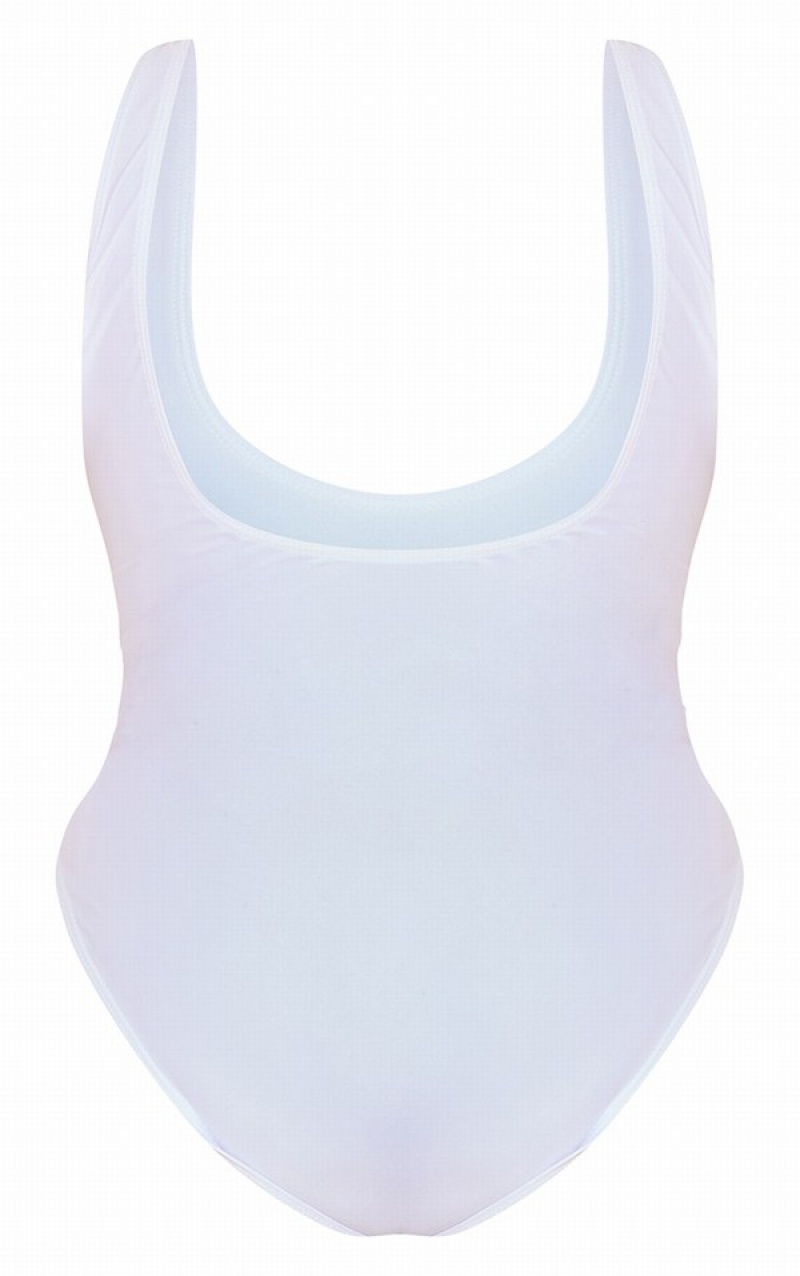 Costume De Baie Pretty Little Thing Plus Scoop Neck Albi | XRYW89741