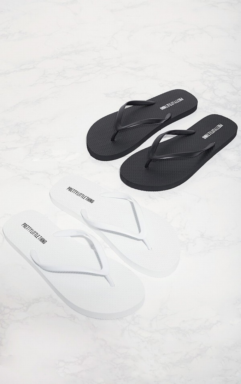 Flip Flops Pretty Little Thing 2 Pack Negrii | KLYU18205