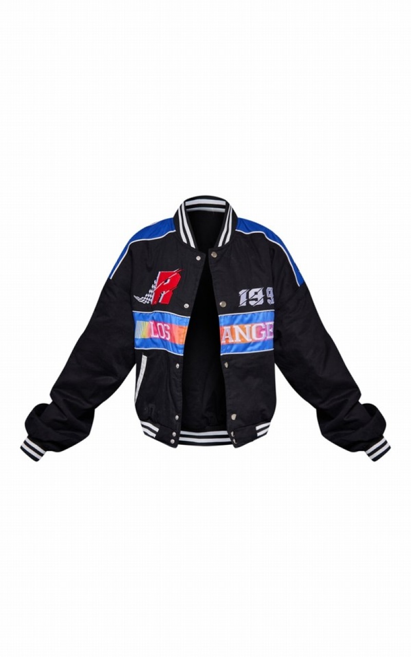 Geci Pretty Little Thing Motocross Zip Through Bomber Negrii | BTLC63512