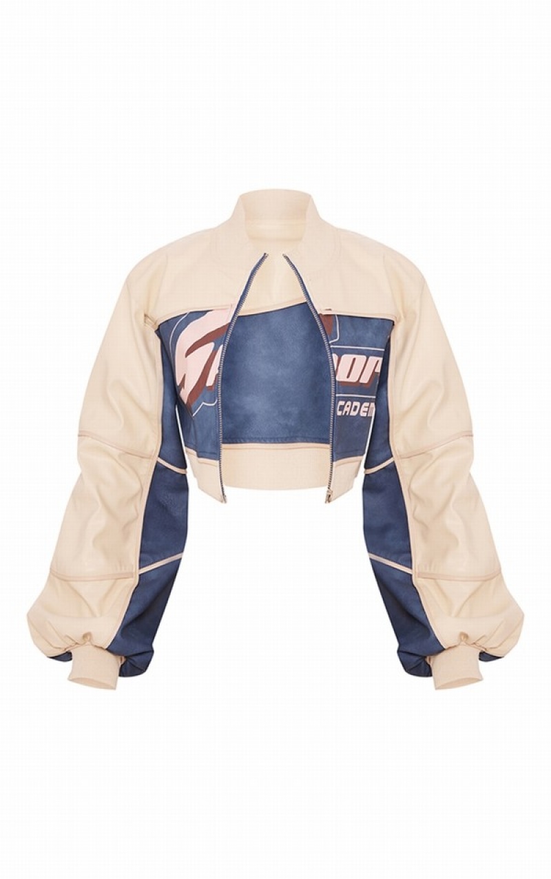 Geci Pretty Little Thing Petite PU Cropped Racer Albi | VMBQ17032